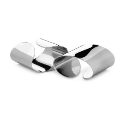 Robert Welch Servilleteros Y Anillos Para Servilletas<2 Anillos servilletero Radford brillante, acero inoxidable Plateado