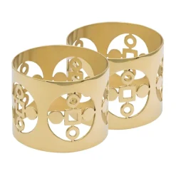 Hilke Collection Servilleteros Y Anillos Para Servilletas<2 Anillos servilleteros Anima Gemella, Latón Color dorado