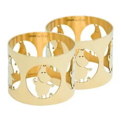 Hilke Collection Servilleteros Y Anillos Para Servilletas<2 Anillos servilleteros Hilke X Mumins trol Moomin, Latón Color dorado