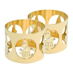 Hilke Collection 2 Anillos servilleteros Hilke X Mumins mamá Moomin, Latón Color dorado Online