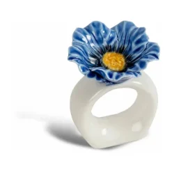 Byon 2 Anillos servilleteros Poppy, Azul Discount