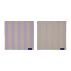 Mette Ditmer 2 Bayetas de cocina Stripes 33x33 cm, Sand Beige Online