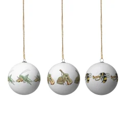 Design House Stockholm Decoración Navideña<3 Bolas Navidad Elsa Beskow, Set no 9 Blanco