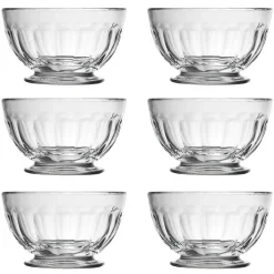 La Rochère 6 Bole de postre con pie Perigord 50 cl, Transparent Transparente Hot