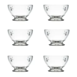 La Rochère 6 Boles de cristal Abeille 60 cl, Transparente Discount