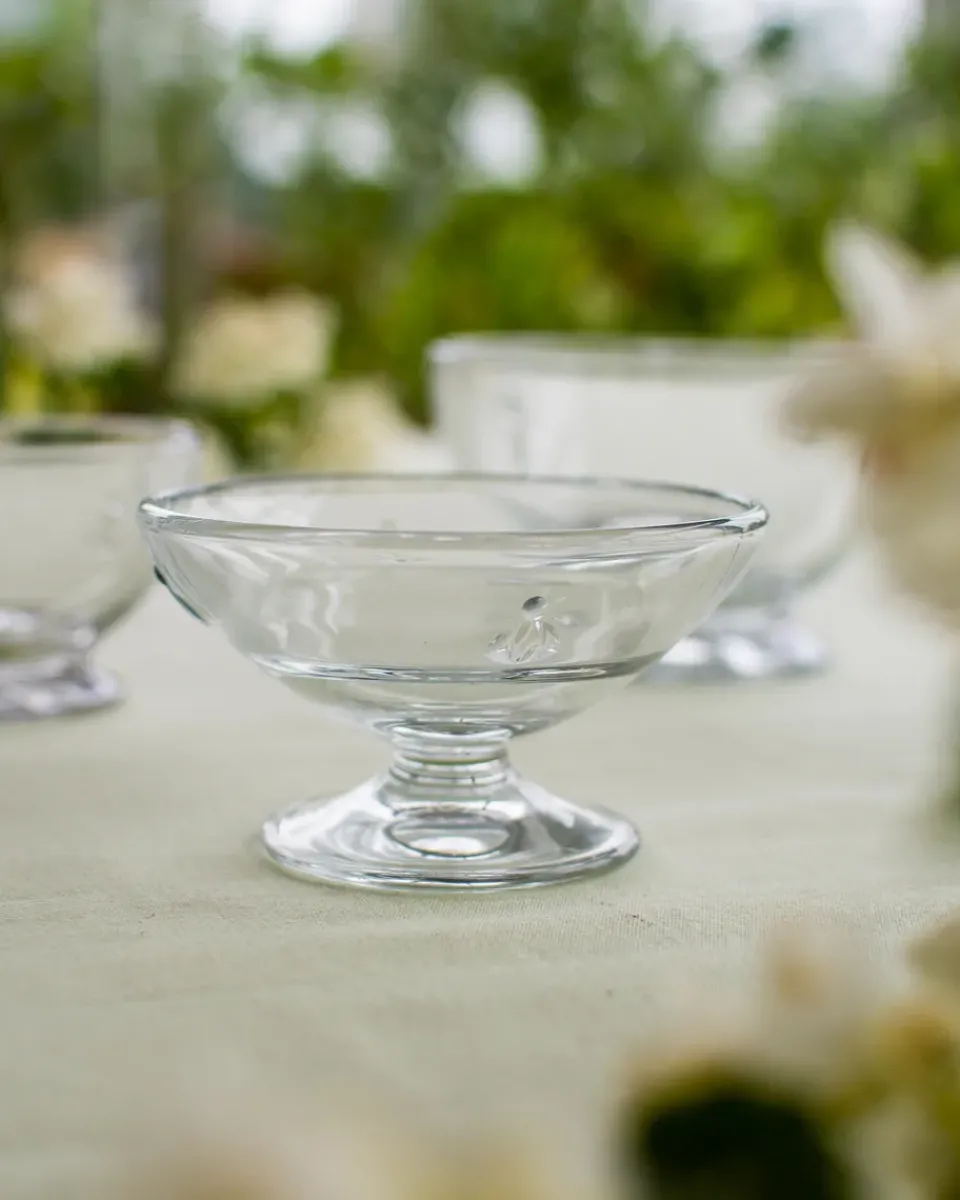 La Rochère Boles Para Postre<6 Boles de cristal con pie Abeille 20 cl, Transparente