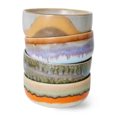 HKliving 4 Boles de postre 70's, Reef Multi Sale