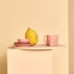 NJRD Boles Para Desayuno<6 Boles Lines Ø16 cm, Rosa