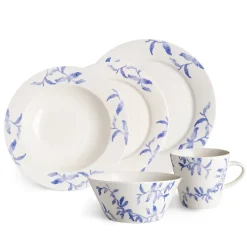 Scandi Living 4 Boles para desayuno Havspil 60 cl, -blanco Azul Outlet