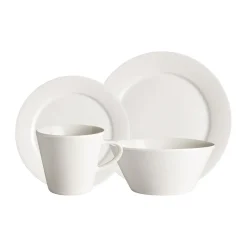 Scandi Living Juegos De Vajilla<4 Boles para desayuno Kalk 60 cl, Blanco