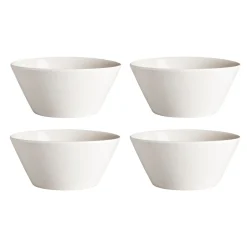 Scandi Living 4 Boles para desayuno Kalk 60 cl, Blanco Discount