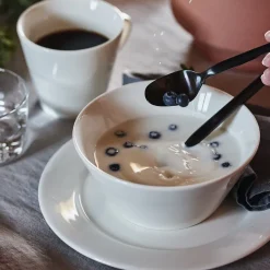 Scandi Living 4 Boles para desayuno Kalk 60 cl, Blanco Discount