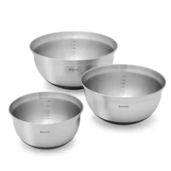 Brabantia 3 Boles para mezclar , set de 3 Plateado Outlet