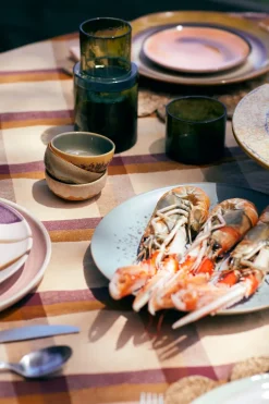 HKliving Boles Para Desayuno<4 Boles pequeños 70's, Marine Multi