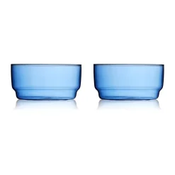 Lyngby Glas 4 Boles Torino 50 cl, Azul