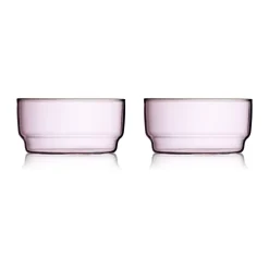 Lyngby Glas Boles Para Postre|Boles Para Desayuno<4 Boles Torino 50 cl, Pink Rosa