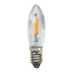 Star Trading 7 Bombillas de repuesto E10 LED filament interior, 2100K Transparente Discount