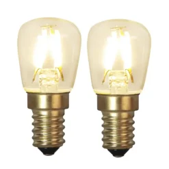 Star Trading 2 Bombillas E14 LED soft glow, 2,6 cm 2100K Transparente Clearance