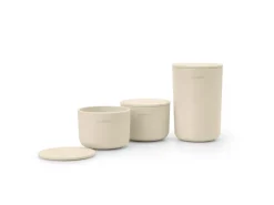 Brabantia Botes Y Tarros<3 Botes de almacenaje ReNew, Soft Beige