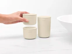 Brabantia Botes Y Tarros<3 Botes de almacenaje ReNew, Soft Beige