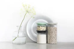 Brabantia 3 botes de cristal , negro-gris-verde Multi Online