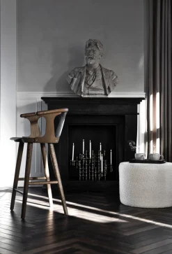 STOFF 3 Candelabros Nagel, cromo negro Gris Outlet