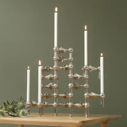 STOFF 3 Candelabros Nagel, cromo Plateado Discount