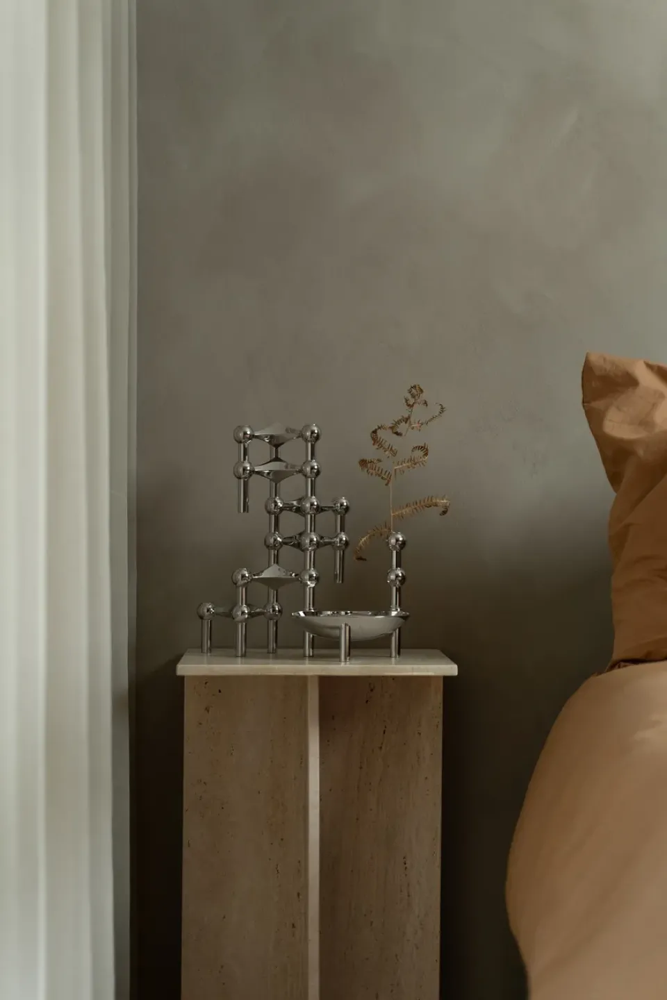 STOFF 3 Candelabros Nagel, cromo Plateado Discount