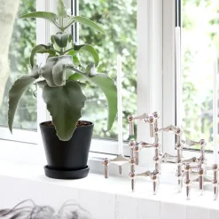 STOFF 3 Candelabros Nagel, cromo Plateado Discount