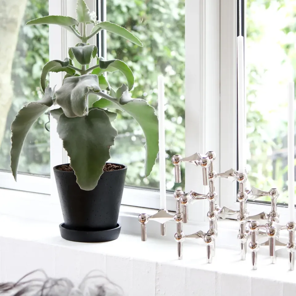 STOFF 3 Candelabros Nagel, cromo Plateado Discount