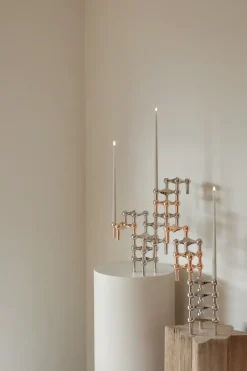 STOFF 3 Candelabros Nagel, oro Rosa Online