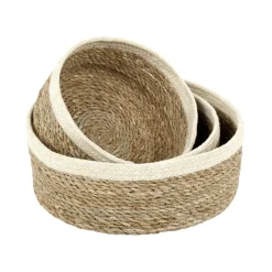 Dixie 3 Cestas para pan Emil, natural-blanco BeigeBlanco
