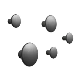 Muuto Colgadores Y Ganchos|Colgadores Y Ganchos<5 Colgadores The Dots, metal, Negro