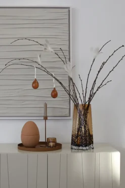 Cooee Design Decoración De Pascua<2 Colgantes de pascua Gry huevos, Cognac MarrónRojo
