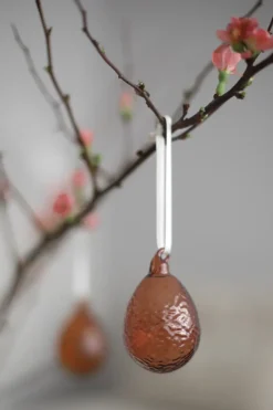 Cooee Design Decoración De Pascua<2 Colgantes de pascua Gry huevos, Cognac MarrónRojo