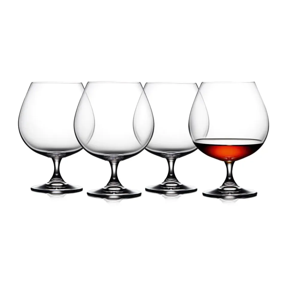 Lyngby Glas Vasos De Whisky Y Coñac<4 Copas de brandy Juvel 69 cl, Cristal Transparente