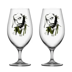 Kosta Boda 2 Copas de cerveza All about you 40 cl, Want him (verde), set de 2 VerdeTransparente Sale
