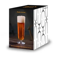 Orrefors 4 Copas de cerveza Beer Pils, 47 cl Transparente New