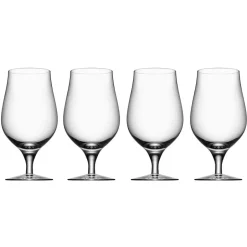 Orrefors Vasos Y Copas De Cerveza<4 Copas de cerveza Beer Taster, set de 4 Transparente