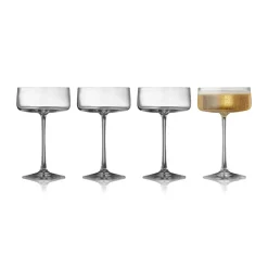 Lyngby Glas Copas De Champagne Y Cava<4 Copas de champagne coupe Zero 26 cl, Cristal Transparente