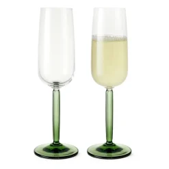 Kähler Copas De Champagne Y Cava<2 Copas de champagne Hammershøi 24 cl, Verde