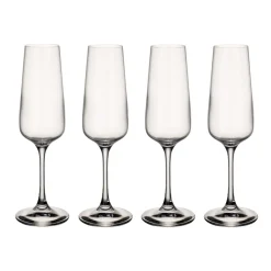 Villeroy & Boch 4 Copas de champagne Ovid, set de 4 Transparente