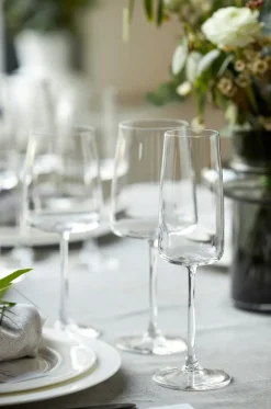 Lyngby Glas 4 Copas de champagne Zero 30 cl, Cristal Transparente Discount