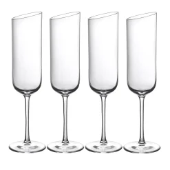 Villeroy & Boch 4 Copas de champán NewMoon, 17 cl Transparente New