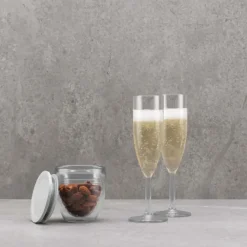 Bodum Vasos De Plástico|Copas De Champagne Y Cava<6 Copas de champán Oktett, 12 cl Transparente