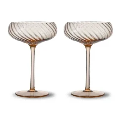 Byon 2 Copas de champán Opacity 30 cl, Melocotón Marrón Clearance