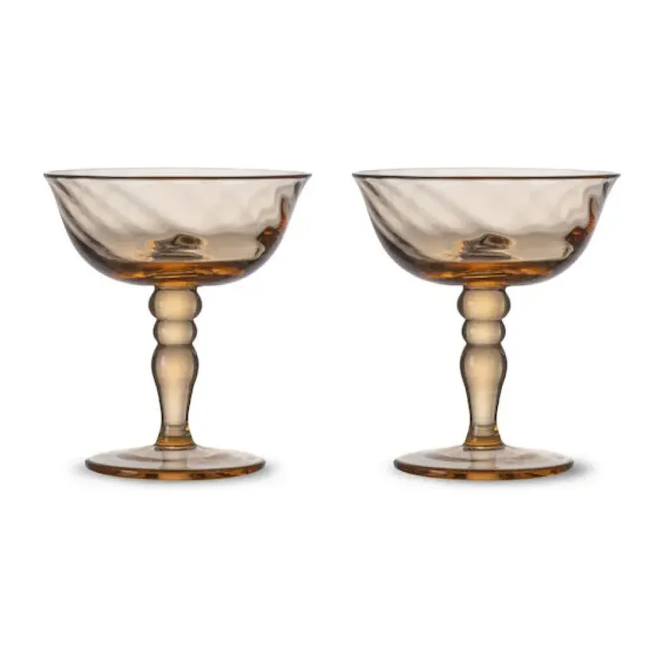 Byon Copas De Champagne Y Cava<2 Copas de prosecco Opacity 15 cl, Melocotón Naranja