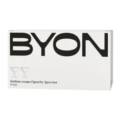 Byon Copas De Champagne Y Cava<2 Copas de prosecco Opacity 15 cl, Melocotón Naranja
