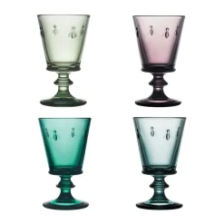La Rochère 4 Copas de vino Abeille 24 cl, Multi PúrpuraVerdeAzul Discount