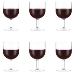 Bodum Vasos De Plástico<6 Copas de vino tinto Oktett, 25 cl Transparente